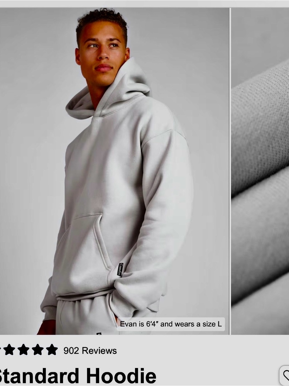 Comfrt Hoodie Set- Fog (Unisex)